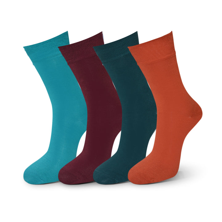 Bunte Damen und Herrensocken aus Bambus/weich/Softrand/antibakteriell/4 Paar