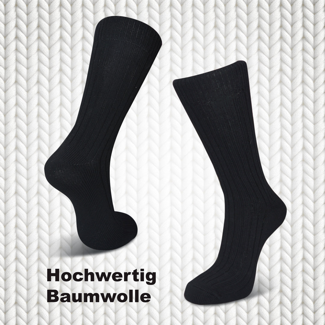Damen Baumwollsocken, dicke Qualität / 3 Paar