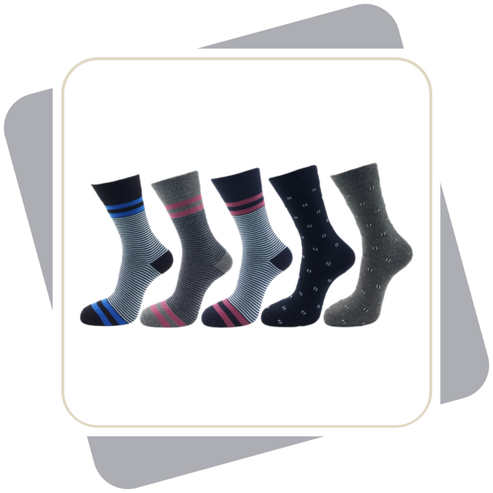 Herren Baumwollsocken / 5 Paar